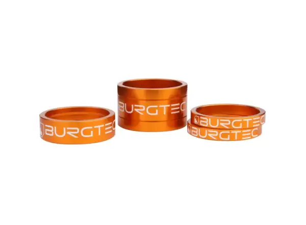 Burgtec Spacer Kit 5/5/10/20 mm orange