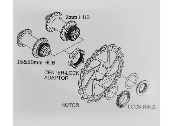 Alligator HK-CLK Centerlock adapter