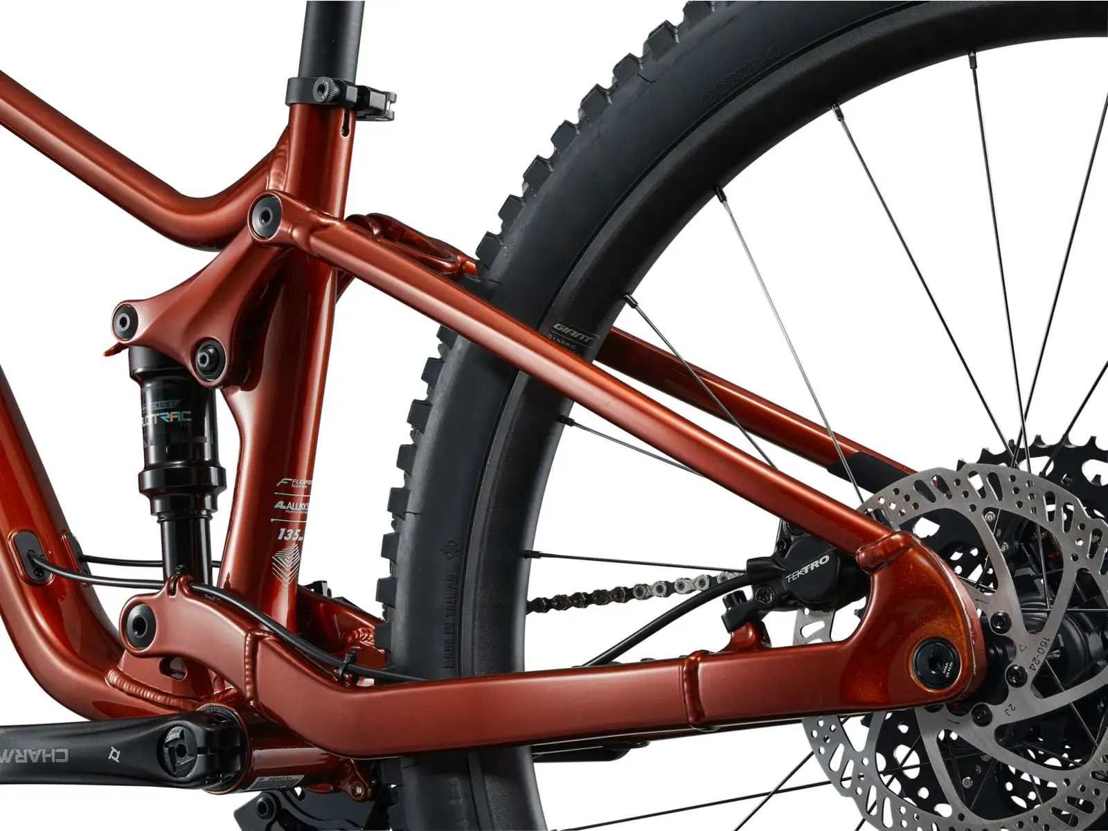 Giant Faith 27.5"/26" children's full suspension bike Copper