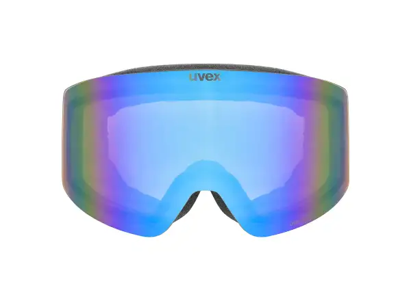 Uvex Provoque FM ski goggles black matt/blue - green