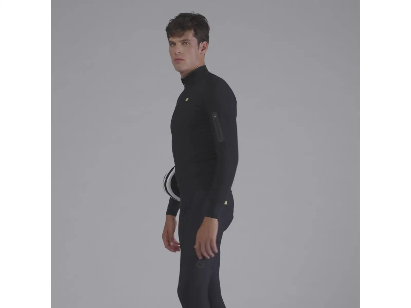 Alé R-EV1 Thermo Shield men's winter cycling jacket Black