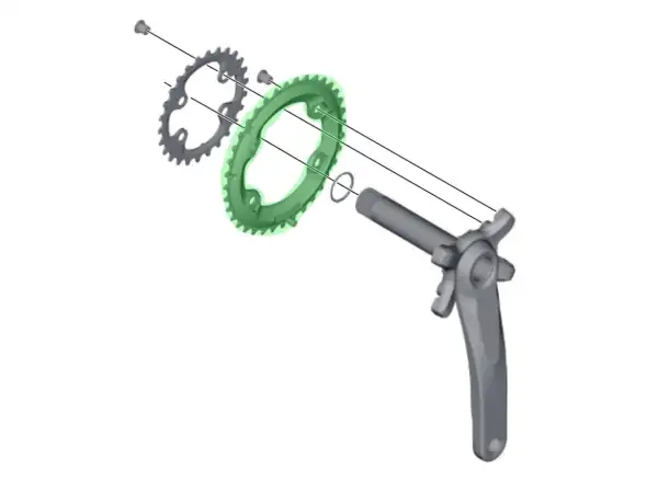 Shimano XT FC-M8000-2 Chainring 34 Teeth