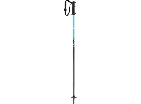 Leki Rider children's ski poles darkblue-light turquoise-white