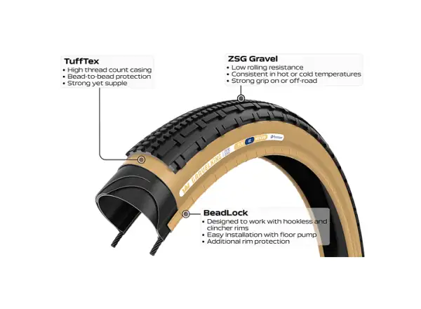 Panaracer GravelKing SK B2 35-622 Gravel Tire Kevlar