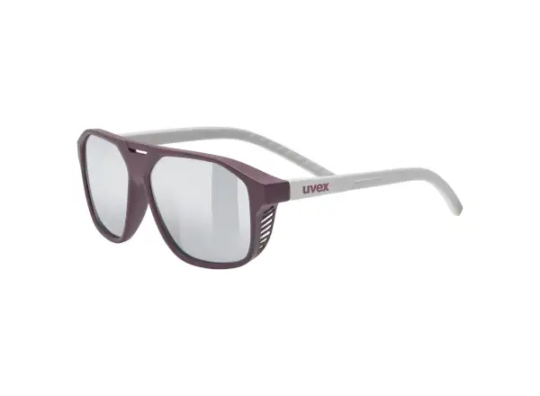 Uvex children's sports glasses Cosmic Cranberry - Grey Matt/Mir. Silver