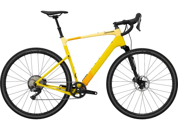 Cannondale Topstone Carbon 2 Lefty gravel bike Laguna Yellow