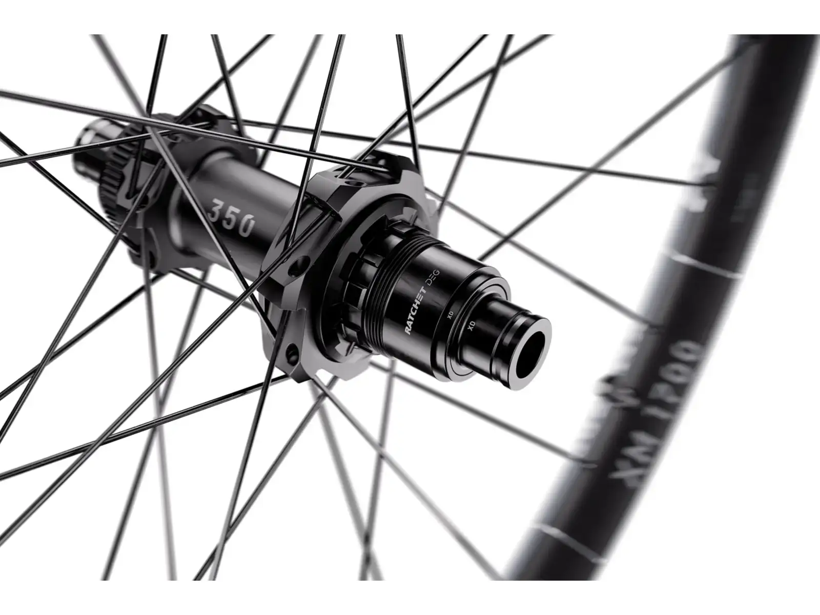 DT Swiss XM 1700 Spline 30 DB Black Center Lock 12/148 rear wheel - Unpacked