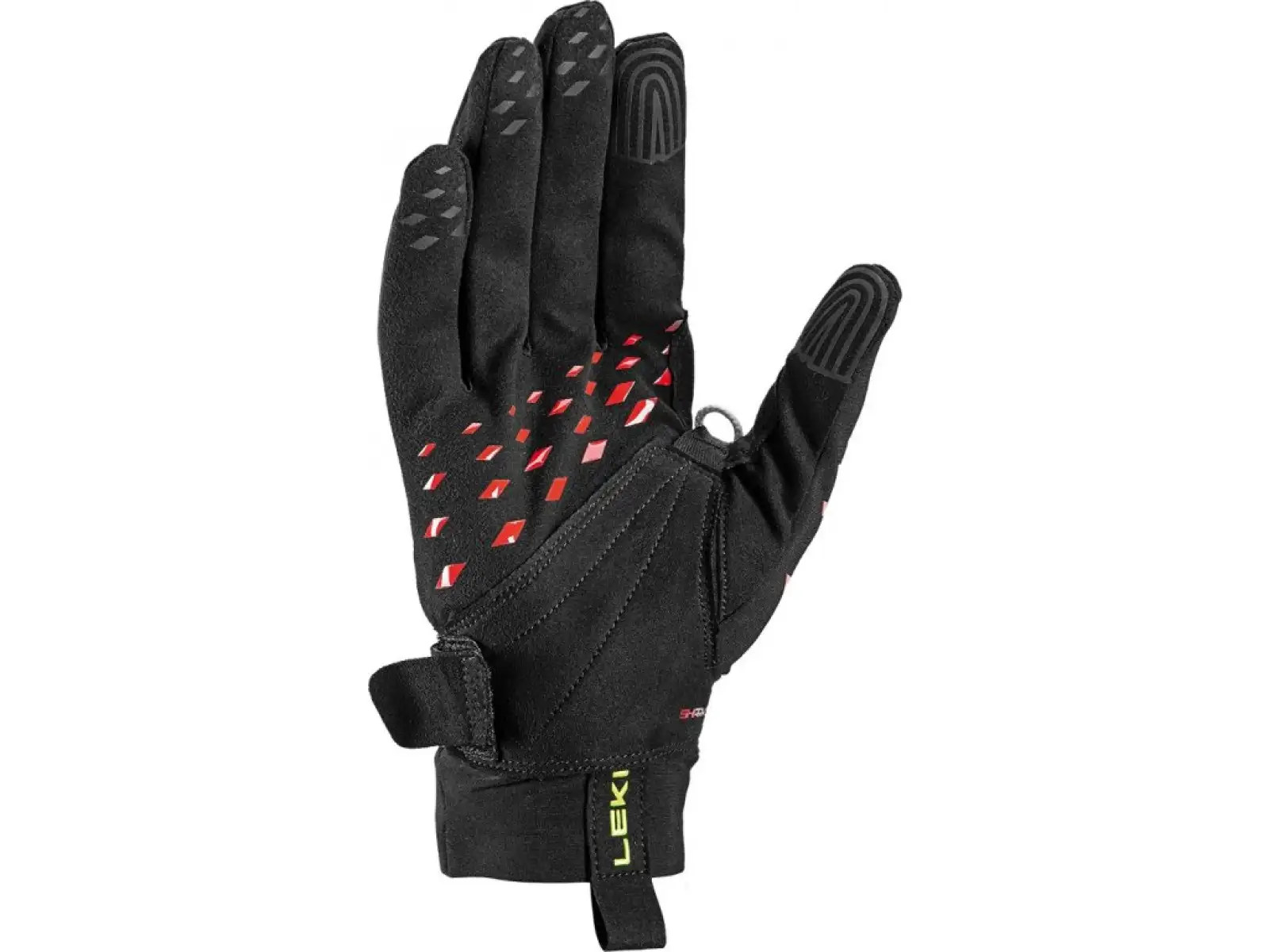Leki Ultra Trail Storm Shark running gloves Black/Red/Neon Yellow