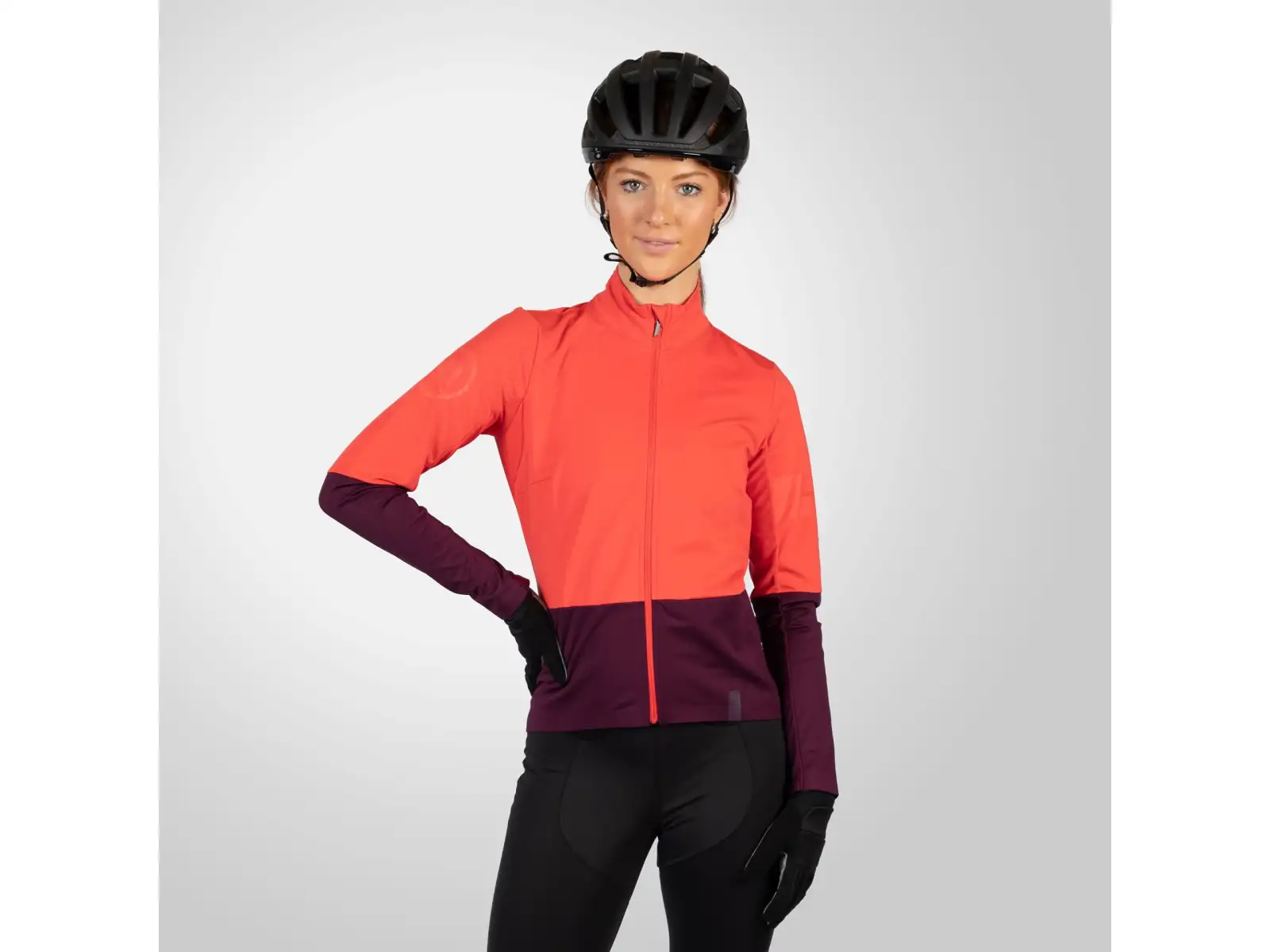 Endura FS260 JetStream women's long sleeve jersey Aubergine
