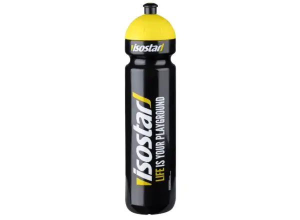 Isostar bottle 1l retractable cap black