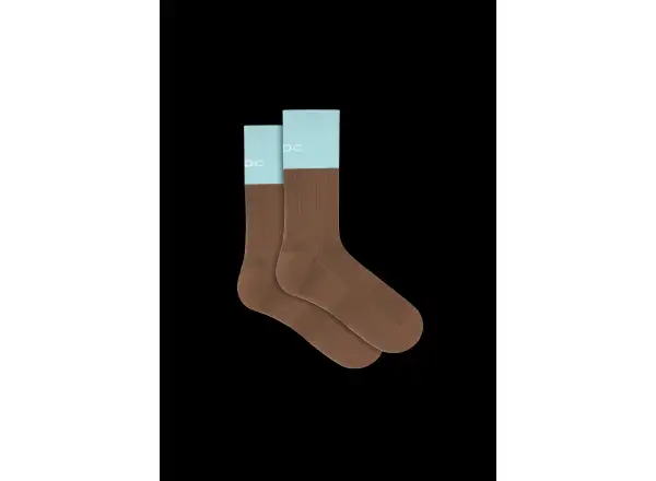 POC Motion MTB Long socks Bronzite Brown/Lazurite Blue