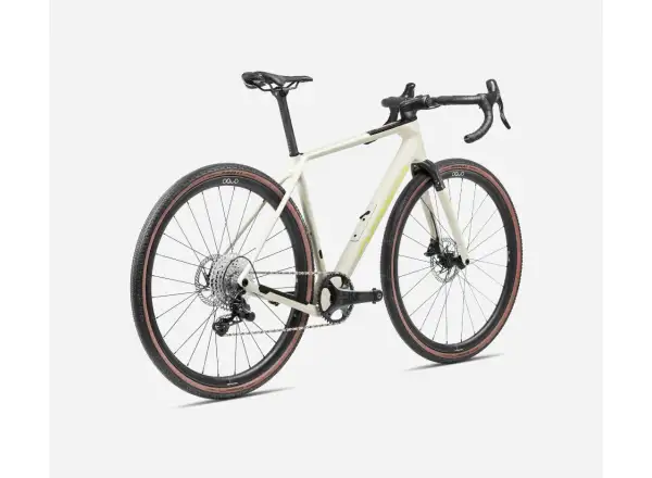 Orbea Terra M22TEAM 1X Gravel Bike Ivory White/Spicy Lime