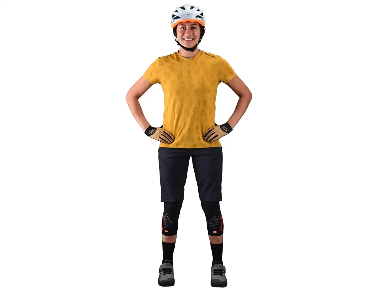 Troy Lee Designs Lilium women's jersey short sleeve Jacquard honey
