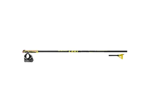 Leki PRC 850 running poles light anthracite/neon yellow/black