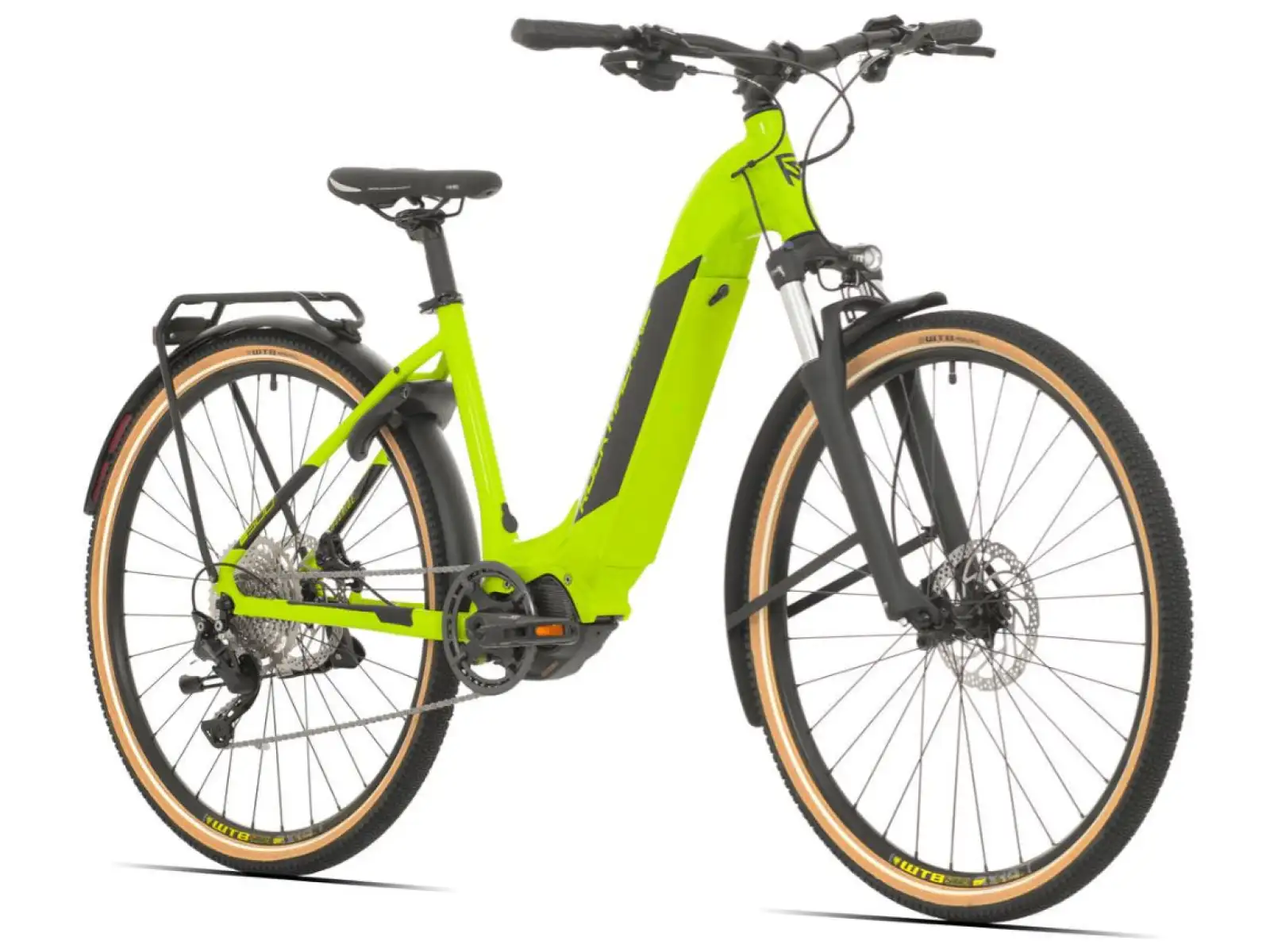 Rock Machine Crossride INT e500 Touring e-bike Gloss Radioactive Yellow / Black