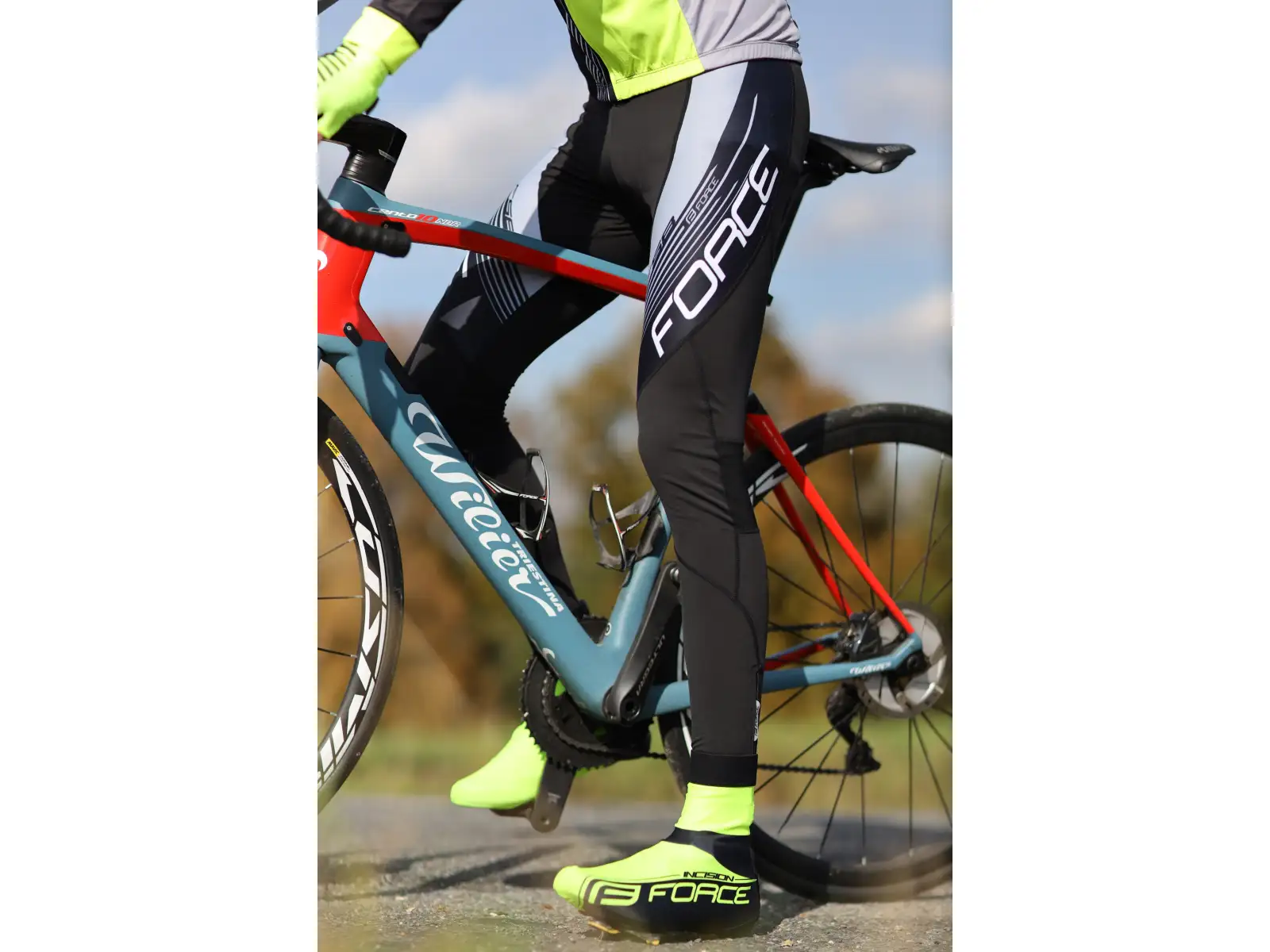 Force F58 pants with braces without insert black-grey