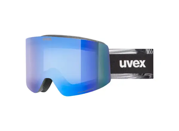 Uvex Provoque FM ski goggles black matt/blue - green
