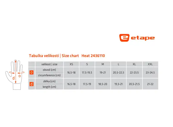 Etape Heat gloves black