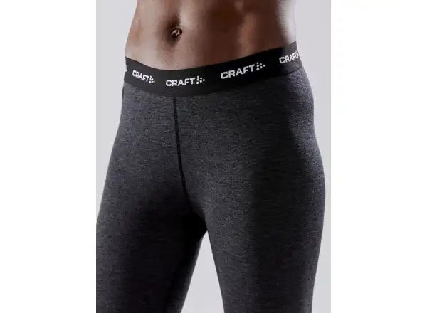 Craft Core Wool Merino women's set long sleeve shirt+pants black