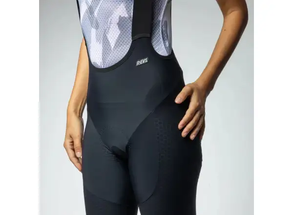 Alé R-EV1 Hammer 2.0 women's shorts with padding and bib Black