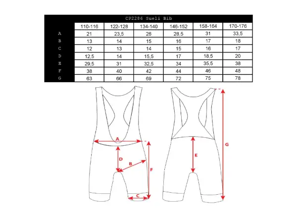 Silvini Sueli Bib children's shorts with insert and braces Black/White