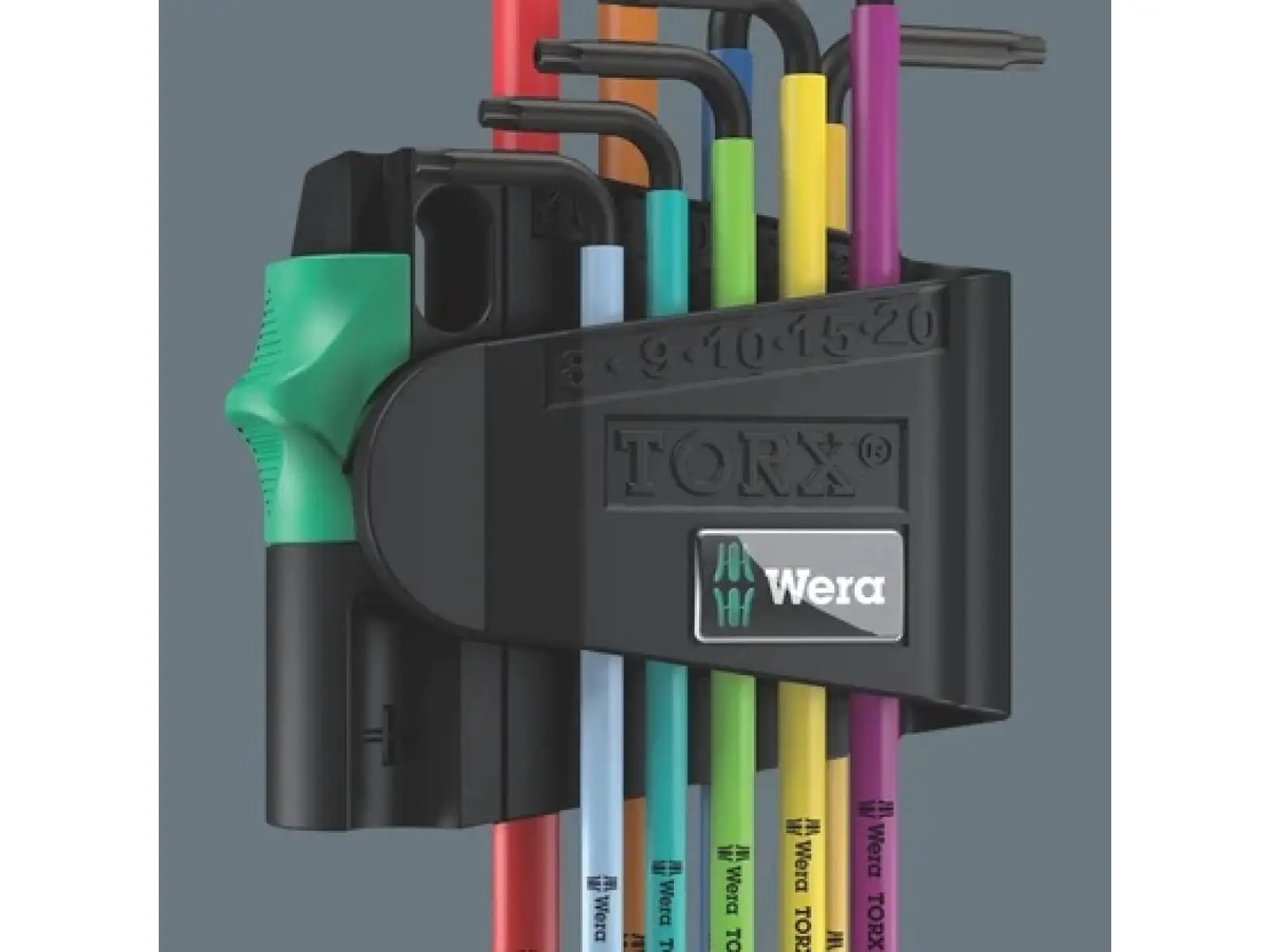 Wera 967/9 TX BO Multicolour 1 TORX L-keys with hole set 9 pcs