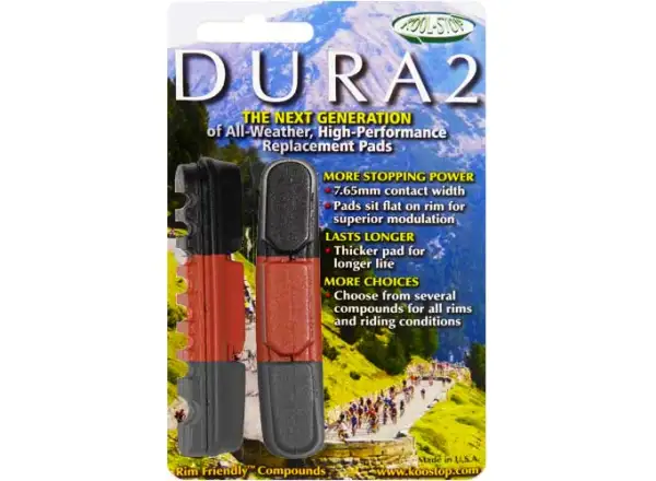 Kool Stop Dura-Type 2 brake pads salmon/black/gray