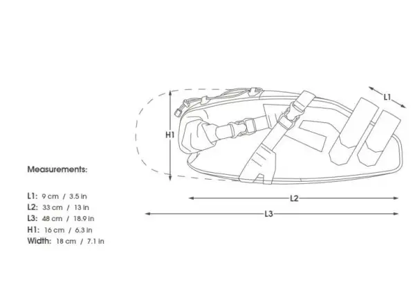 Apidura Expedition saddle pack 14 l  saddle bag