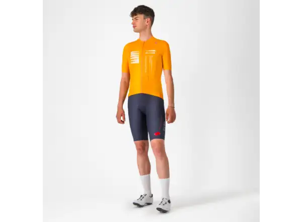 Castelli Espresso R-A/D men's shorts with pad and braces Twilight Blue