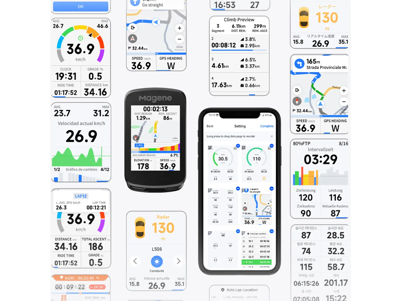 Magene C606 V2 GPS bike computer