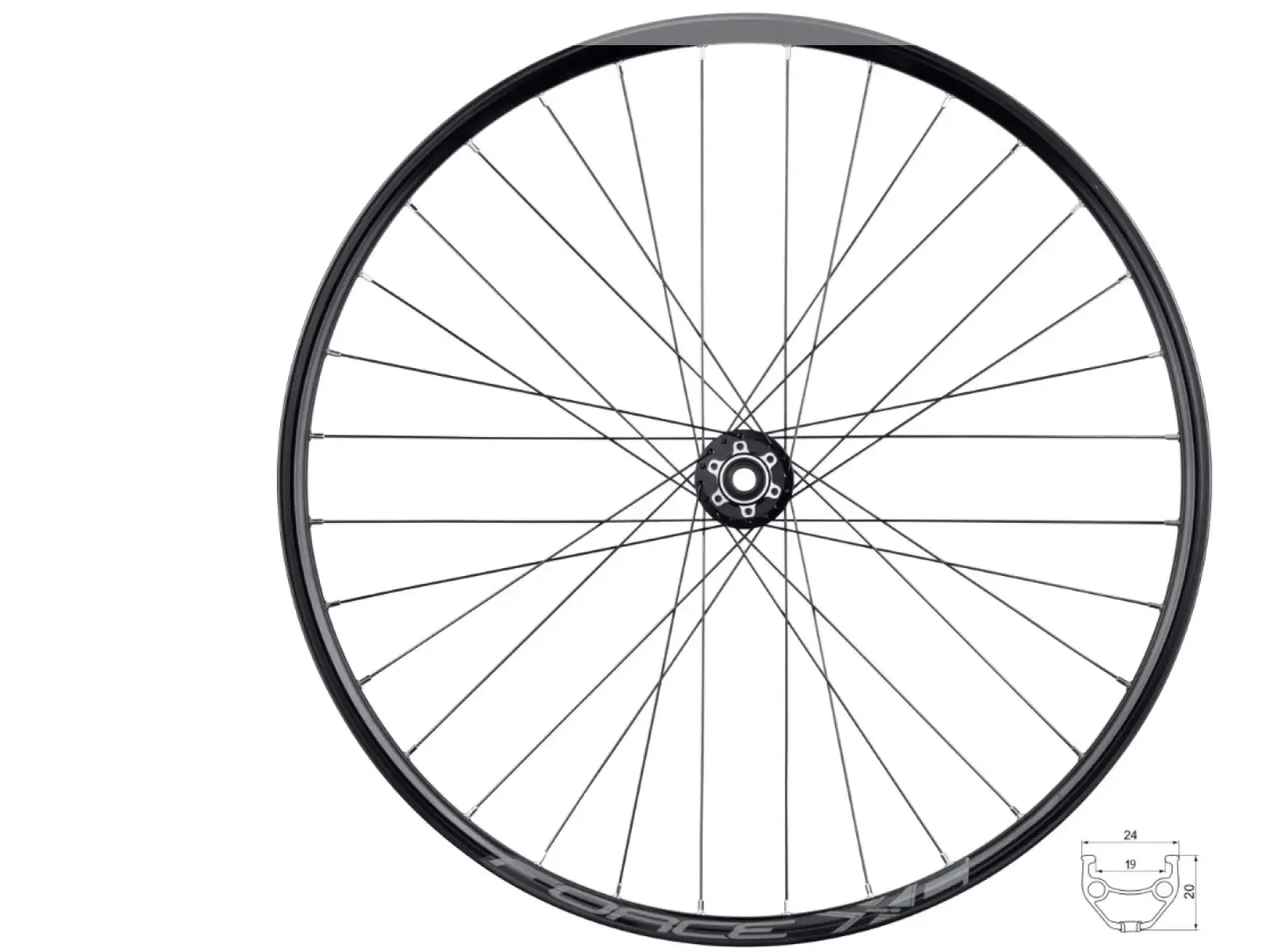 Force XC Disc 622x19 front spoked wheel hub Force F804505 32 holes