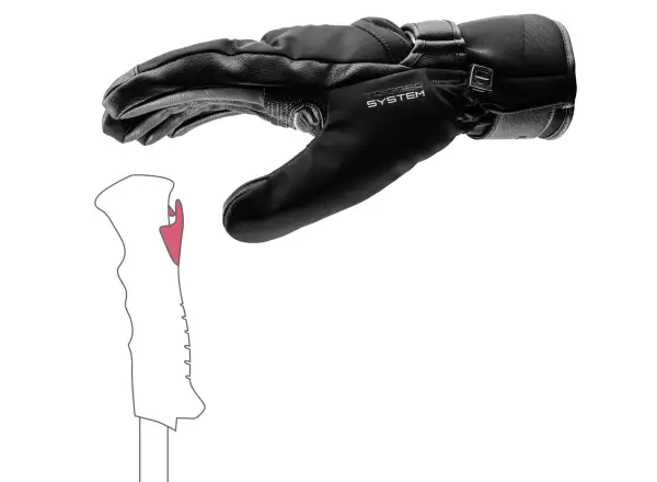 Leki Stormlite 3D downhill gloves Black