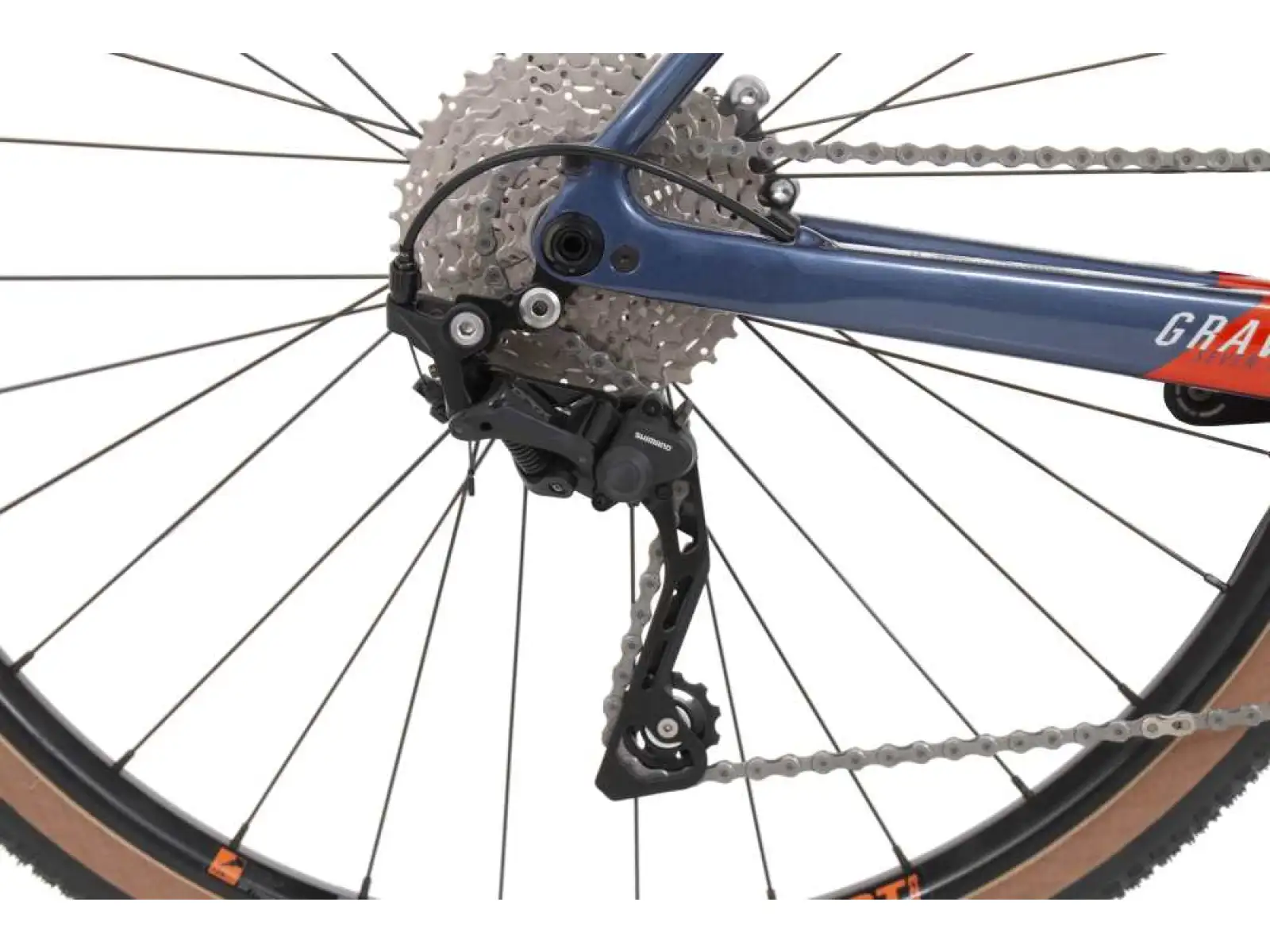 Rock Machine Gravelride CRB 700 gravel bike gloss dark blue/brick orange/silver