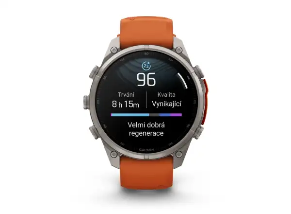 Garmin Fénix 9 Pro inReach 47 mm smart watch Titanium Autumn orange/Spark orange