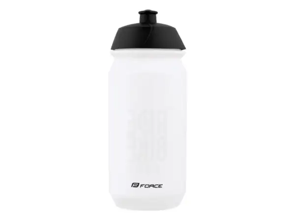 Force Ride Bike cycling bottle 500 ml transparent/black