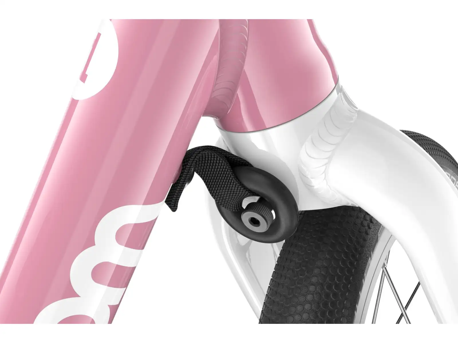 Woom GO 1 kids balance bike 12" Powder Pink