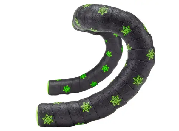 Supacaz Super Sticky Kush Galaxy wrap neon yellow/neon yellow plugs