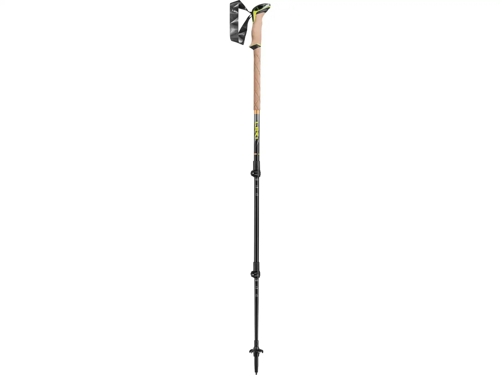 Leki Sherpa trekking poles Dark Anthracite/Neon/Yellow size 110-145 cm