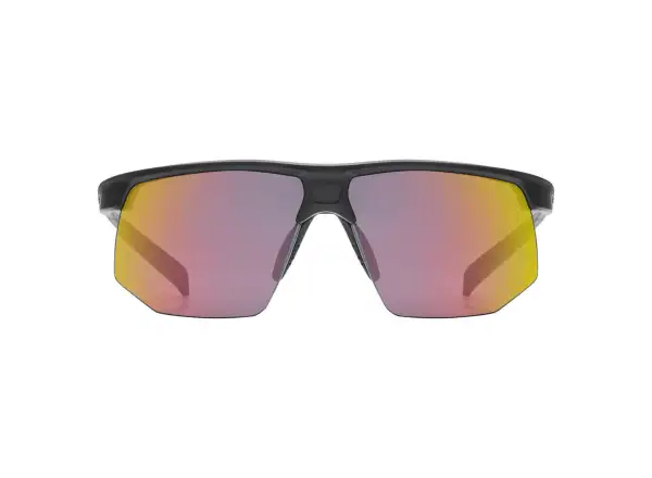 Uvex Aerios Glasses Black Matt / Mir. Red