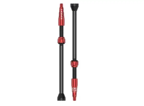 Lezyne CNC TLR Valve tubeless valve 60 mm Red