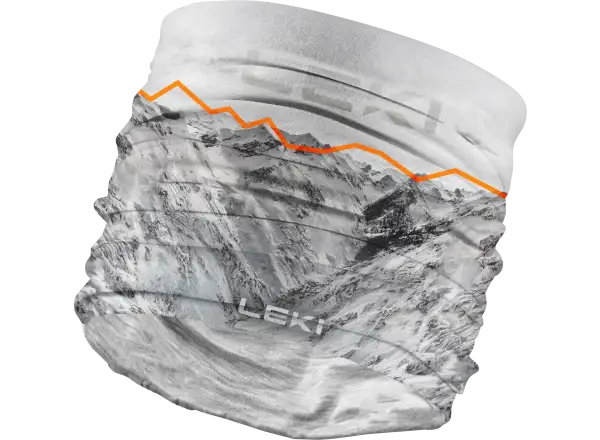 Leki Multiscarf scarf White-black-orange One size
