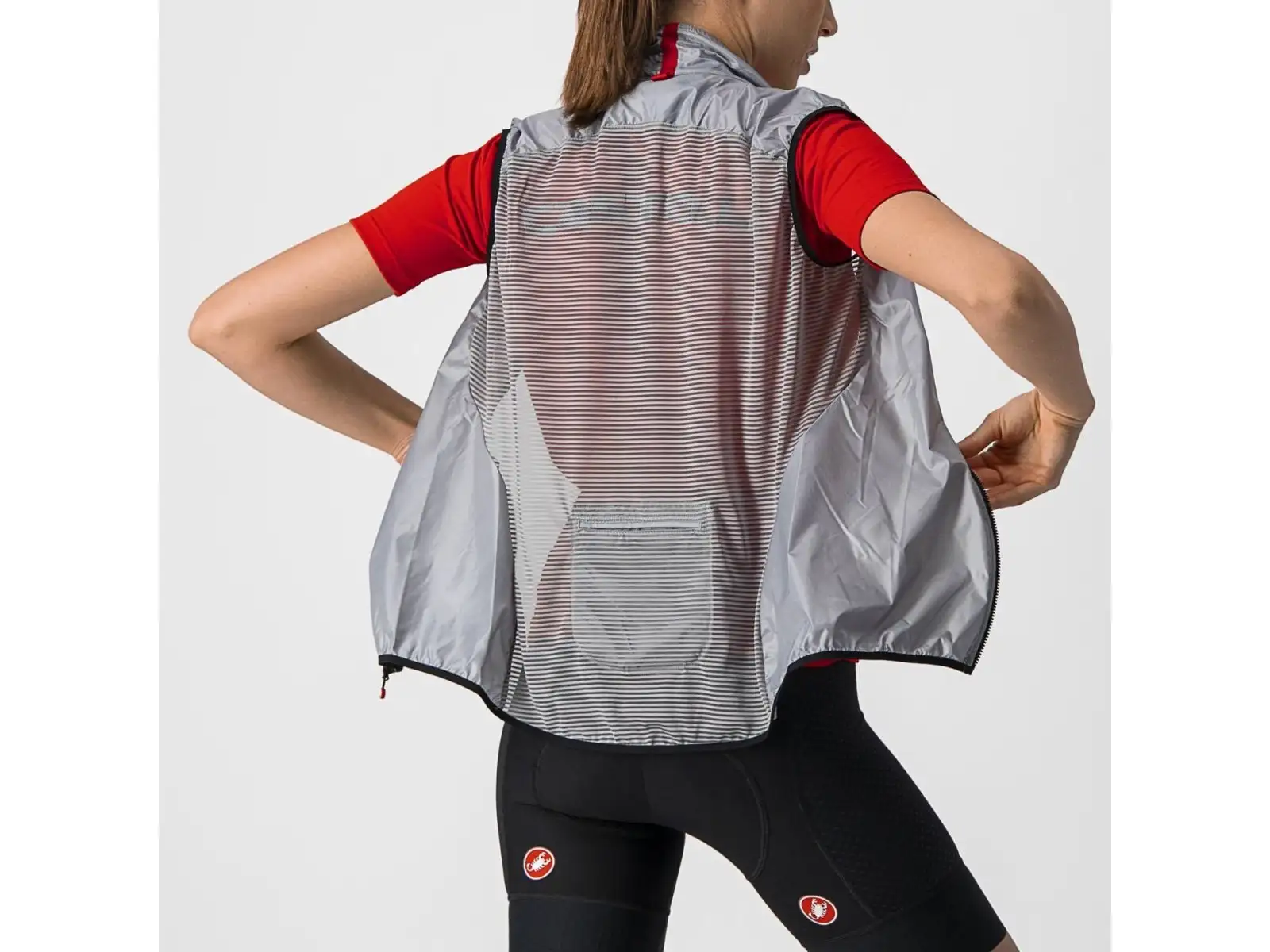 Castelli Aria women's vest Silver Gray