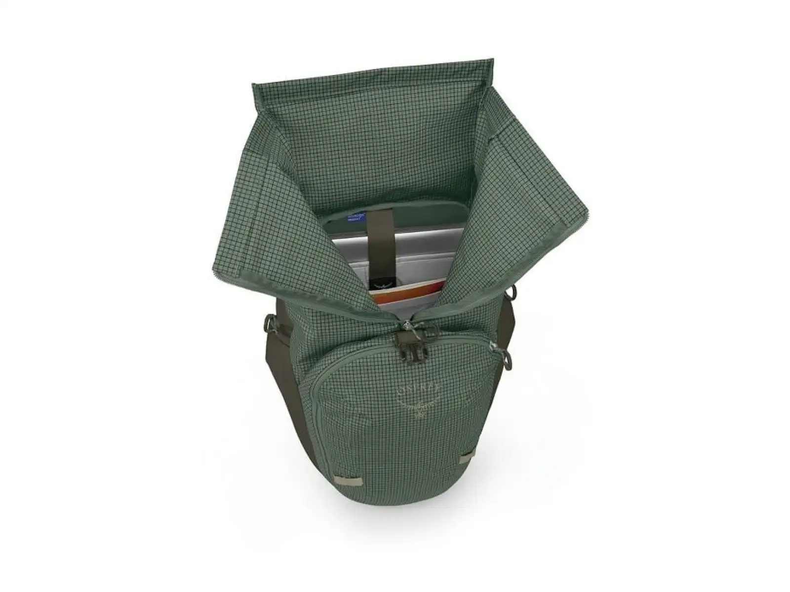 In stock New Osprey Transporter Roll Top backpack Pine Leaf
