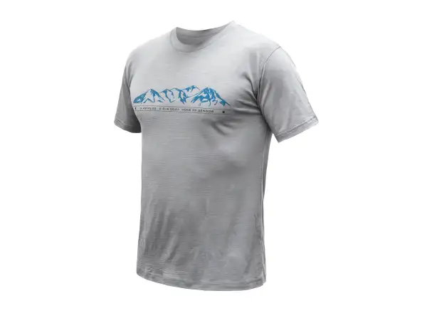 Sensor Merino Active Mountains men's t-shirt short sleeve grey
