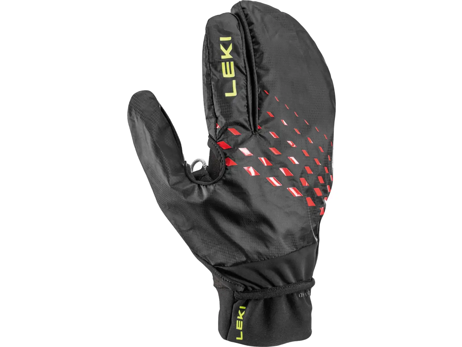 Leki Ultra Trail Storm Shark running gloves Black/Red/Neon Yellow