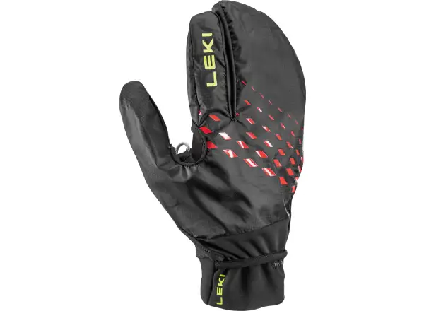 Leki Ultra Trail Storm Shark running gloves Black/Red/Neon Yellow