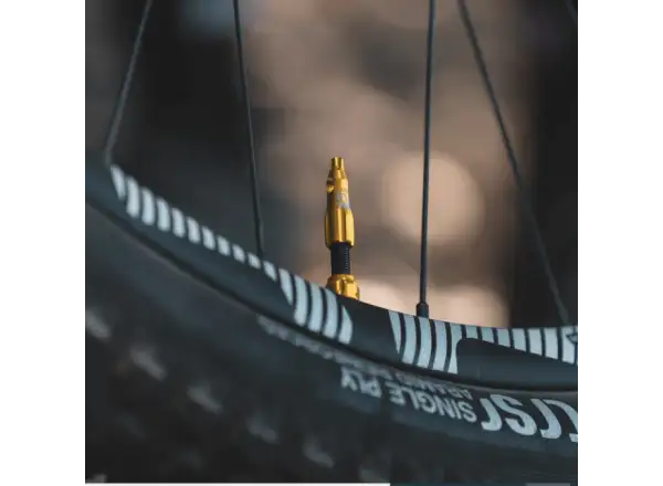 Lezyne CNC TLR Valve tubeless valve 80 mm gold