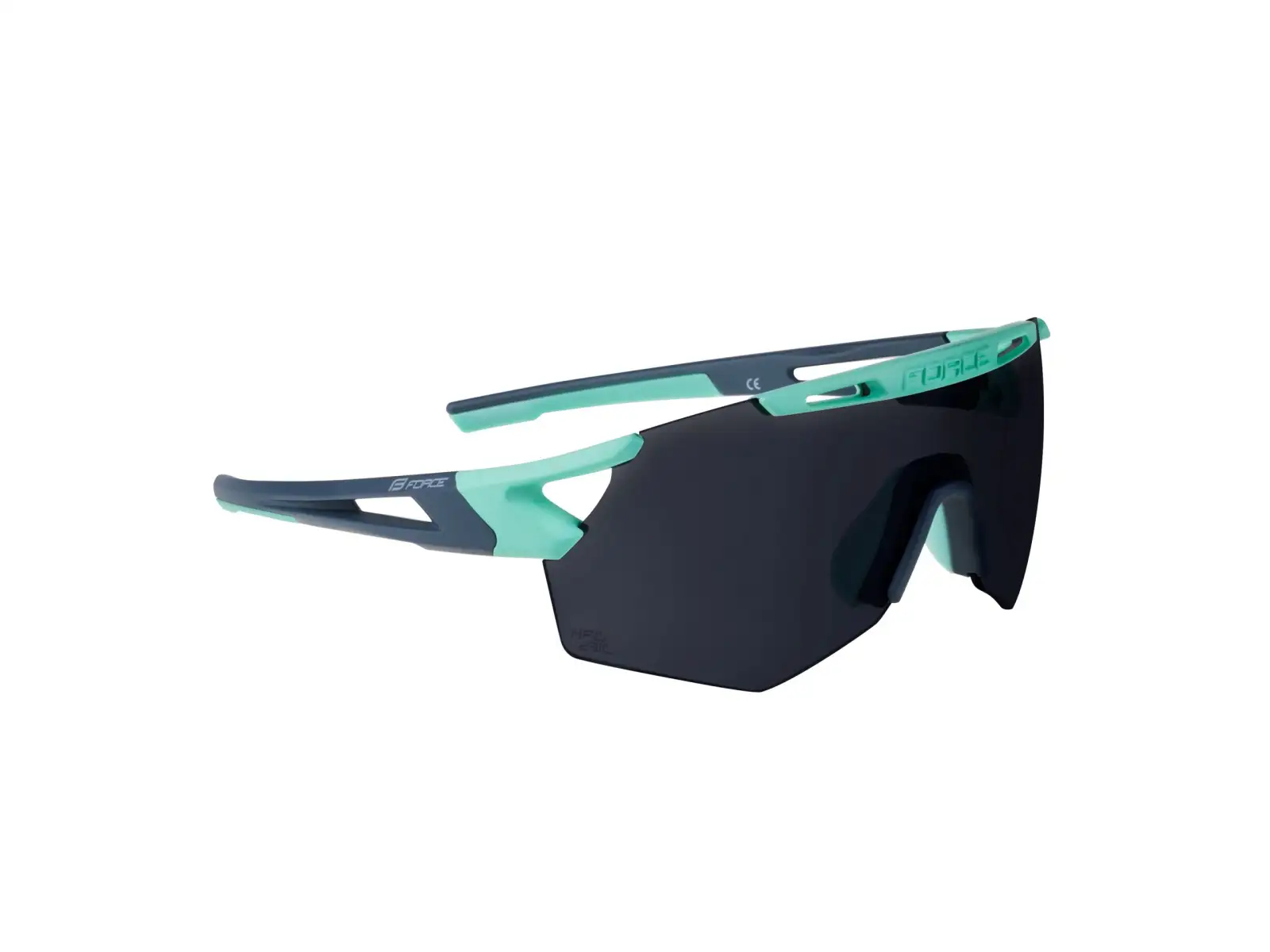 Force Arcade cycling glasses Mint-stormy Blue/black mirror lenses