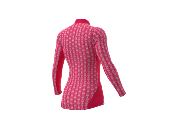 Alé Intimo Cubes women's functional shirt long sleeve strawberry