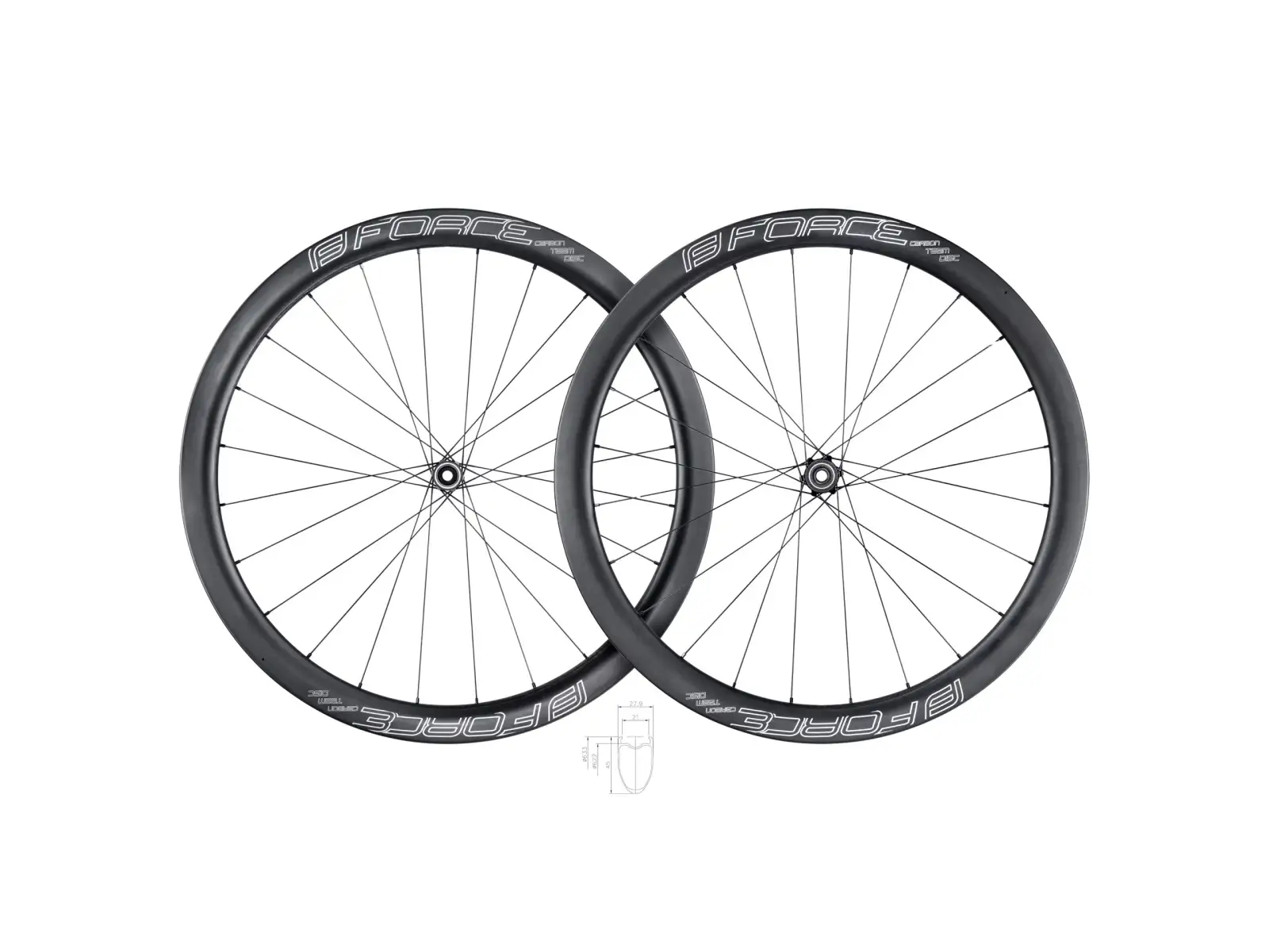 Force Team SP Carbon Disc 45 road wheelset
